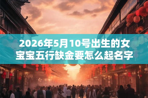 2026年5月10号出生的女宝宝五行缺金要怎么起名字