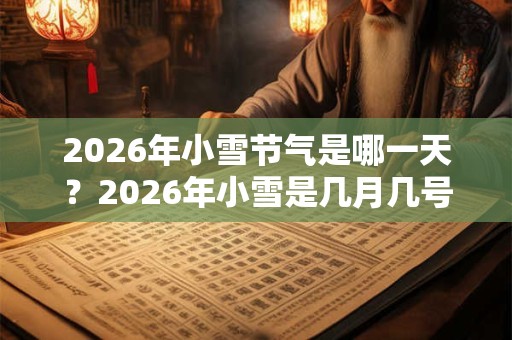 2026年小雪节气是哪一天？2026年小雪是几月几号？