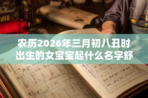 农历2026年三月初八丑时出生的女宝宝起什么名字舒服，五行属什么