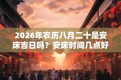 2026年农历八月二十是安床吉日吗？安床时间几点好？