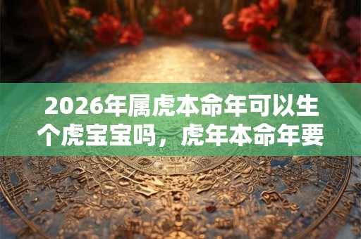 2026年属虎本命年可以生个虎宝宝吗，虎年本命年要孩子好吗？