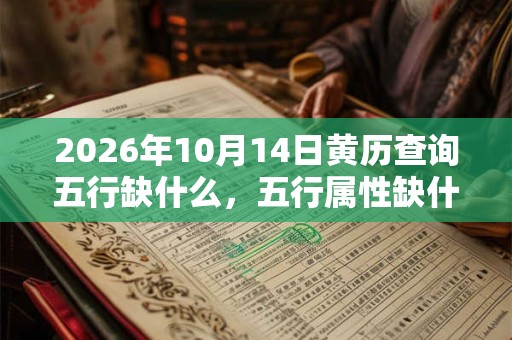 2026年10月14日黄历查询五行缺什么，五行属性缺什么