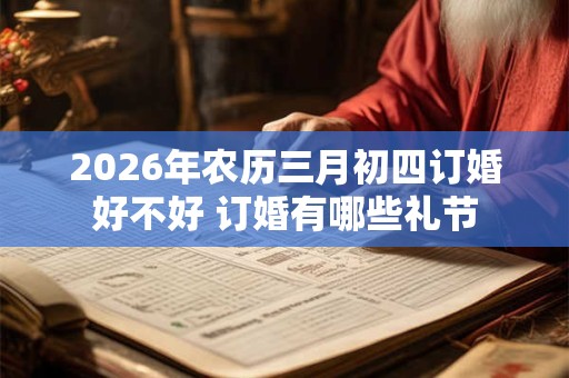 2026年农历三月初四订婚好不好 订婚有哪些礼节