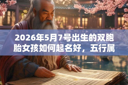 2026年5月7号出生的双胞胎女孩如何起名好，五行属什么？