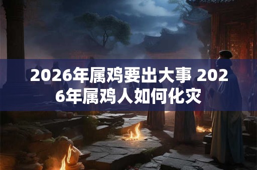 2026年属鸡要出大事 2026年属鸡人如何化灾