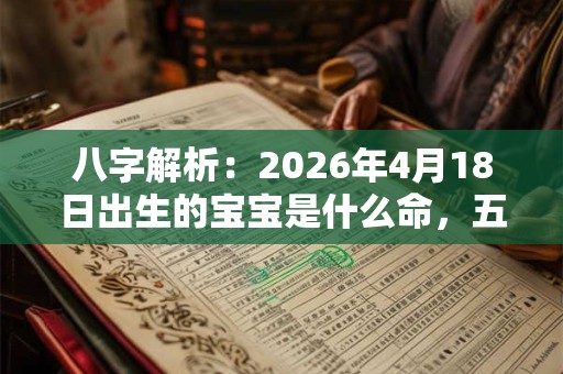 八字解析：2026年4月18日出生的宝宝是什么命，五行缺什么