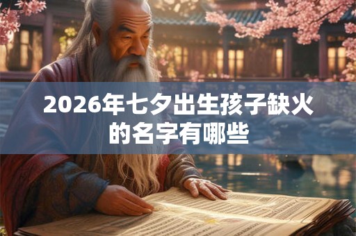2026年七夕出生孩子缺火的名字有哪些