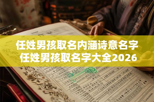 任姓男孩取名内涵诗意名字 任姓男孩取名字大全2026起名网