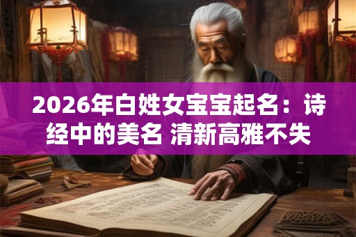 2026年白姓女宝宝起名:诗经中的美名 清新高雅不失内涵 2026年白姓女宝宝起名:诗经中的美名 清新高雅不失内涵