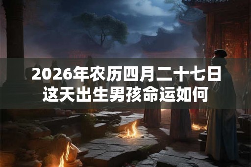 2026年农历四月二十七日这天出生男孩命运如何