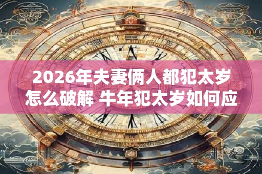 2026年夫妻俩人都犯太岁怎么破解 牛年犯太岁如何应对