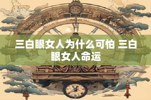 三白眼女人为什么可怕 三白眼女人命运