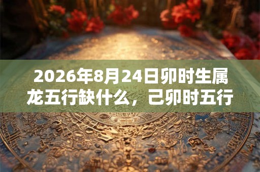 2026年8月24日卯时生属龙五行缺什么，己卯时五行缺什么