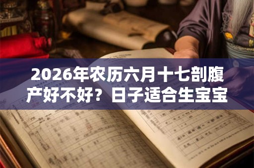 2026年农历六月十七剖腹产好不好？日子适合生宝宝吗？