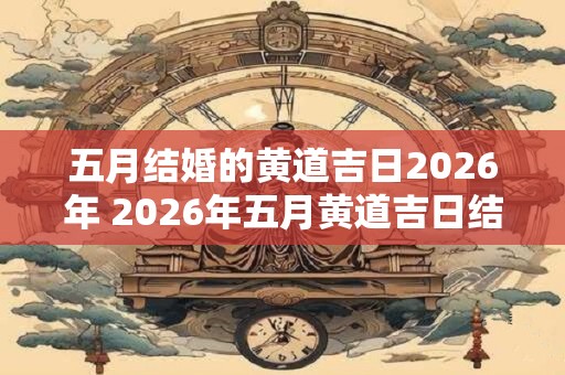 五月结婚的黄道吉日2026年 2026年五月黄道吉日结婚吗