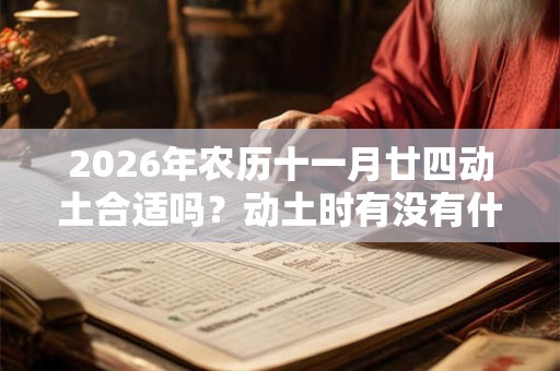 2026年农历十一月廿四动土合适吗？动土时有没有什么仪式？