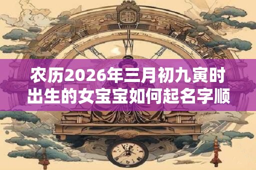 农历2026年三月初九寅时出生的女宝宝如何起名字顺耳，五行属什么