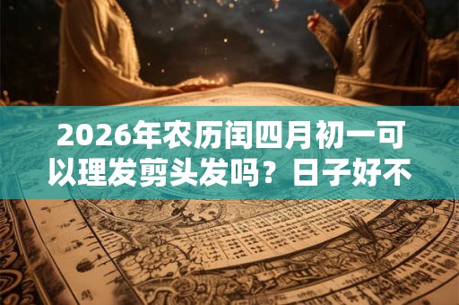 2026年农历闰四月初一可以理发剪头发吗？日子好不好？