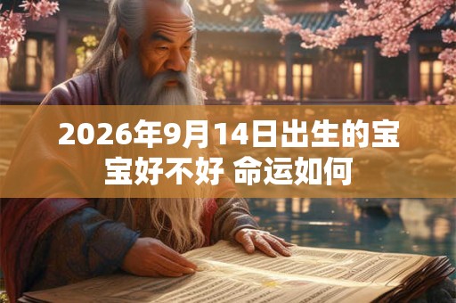 2026年9月14日出生的宝宝好不好 命运如何