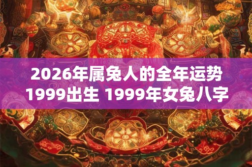 2026年属兔人的全年运势1999出生 1999年女兔八字姻缘