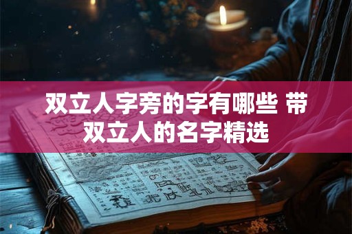 双立人字旁的字有哪些 带双立人的名字精选