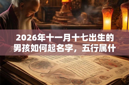 2026年十一月十七出生的男孩如何起名字，五行属什么