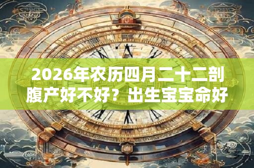 2026年农历四月二十二剖腹产好不好？出生宝宝命好吗？
