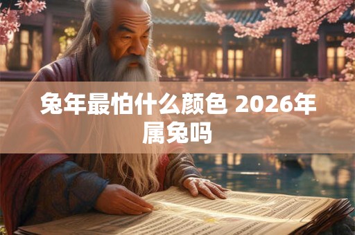 兔年最怕什么颜色 2026年属兔吗