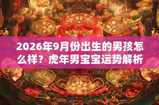 2026年9月份出生的男孩怎么样？虎年男宝宝运势解析