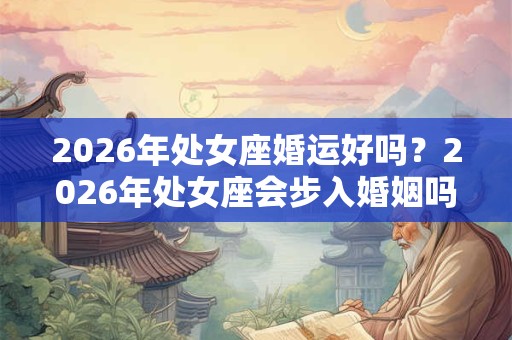 2026年处女座婚运好吗？2026年处女座会步入婚姻吗？