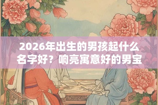 2026年出生的男孩起什么名字好？响亮寓意好的男宝宝名字