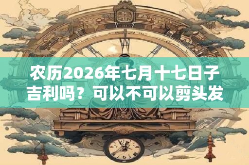 农历2026年七月十七日子吉利吗？可以不可以剪头发？