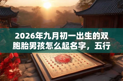 2026年九月初一出生的双胞胎男孩怎么起名字，五行属什么？