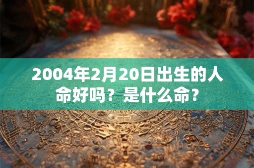 2004年2月20日出生的人命好吗？是什么命？