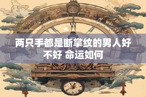 两只手都是断掌纹的男人好不好 命运如何