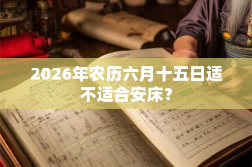 2026年农历六月十五日适不适合安床？