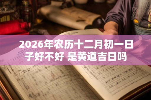 2026年农历十二月初一日子好不好 是黄道吉日吗
