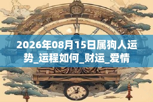 2026年08月15日属狗人运势_运程如何_财运_爱情