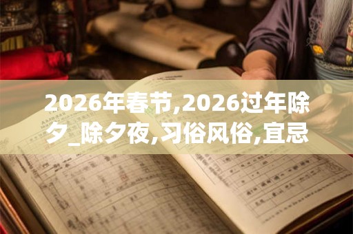 2026年春节,2026过年除夕_除夕夜,习俗风俗,宜忌禁忌