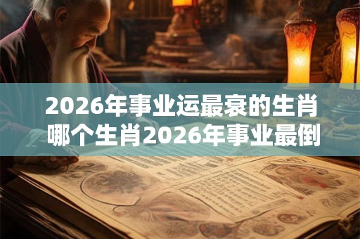 2026年事业运最衰的生肖 哪个生肖2026年事业最倒霉 2026年事业运最衰的生肖 哪个生肖2026年事业最倒霉