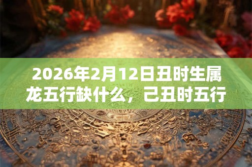 2026年2月12日丑时生属龙五行缺什么，己丑时五行缺什么