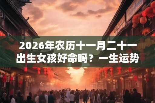 2026年农历十一月二十一出生女孩好命吗？一生运势如何？