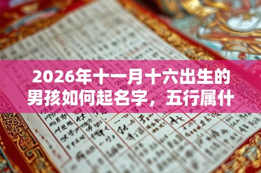 2026年十一月十六出生的男孩如何起名字，五行属什么