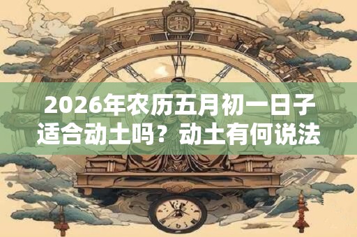 2026年农历五月初一日子适合动土吗？动土有何说法？
