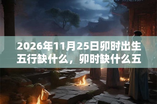 2026年11月25日卯时出生五行缺什么，卯时缺什么五行