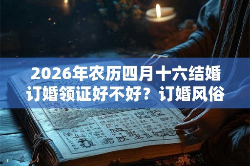2026年农历四月十六结婚订婚领证好不好？订婚风俗流程