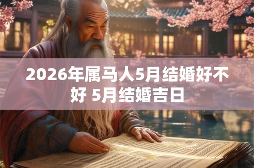 2026年属马人5月结婚好不好 5月结婚吉日