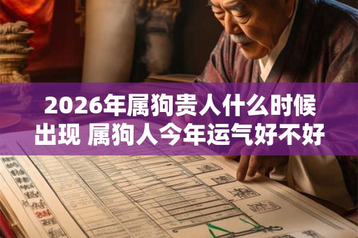 2026年属狗贵人什么时候出现 属狗人今年运气好不好