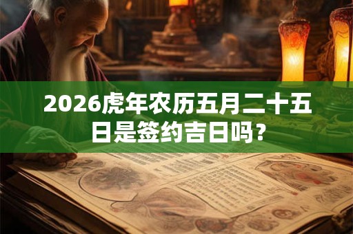 2026虎年农历五月二十五日是签约吉日吗？