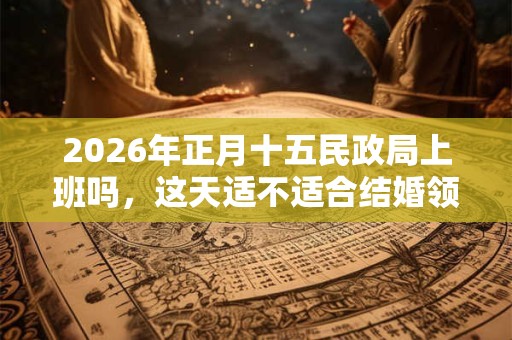 2026年正月十五民政局上班吗，这天适不适合结婚领证？